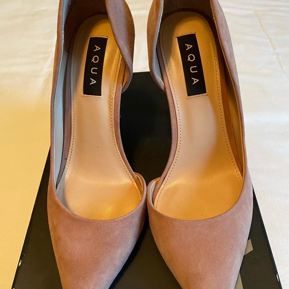 Aqua Half D'Orsay Pumps - Picture 5 of 7